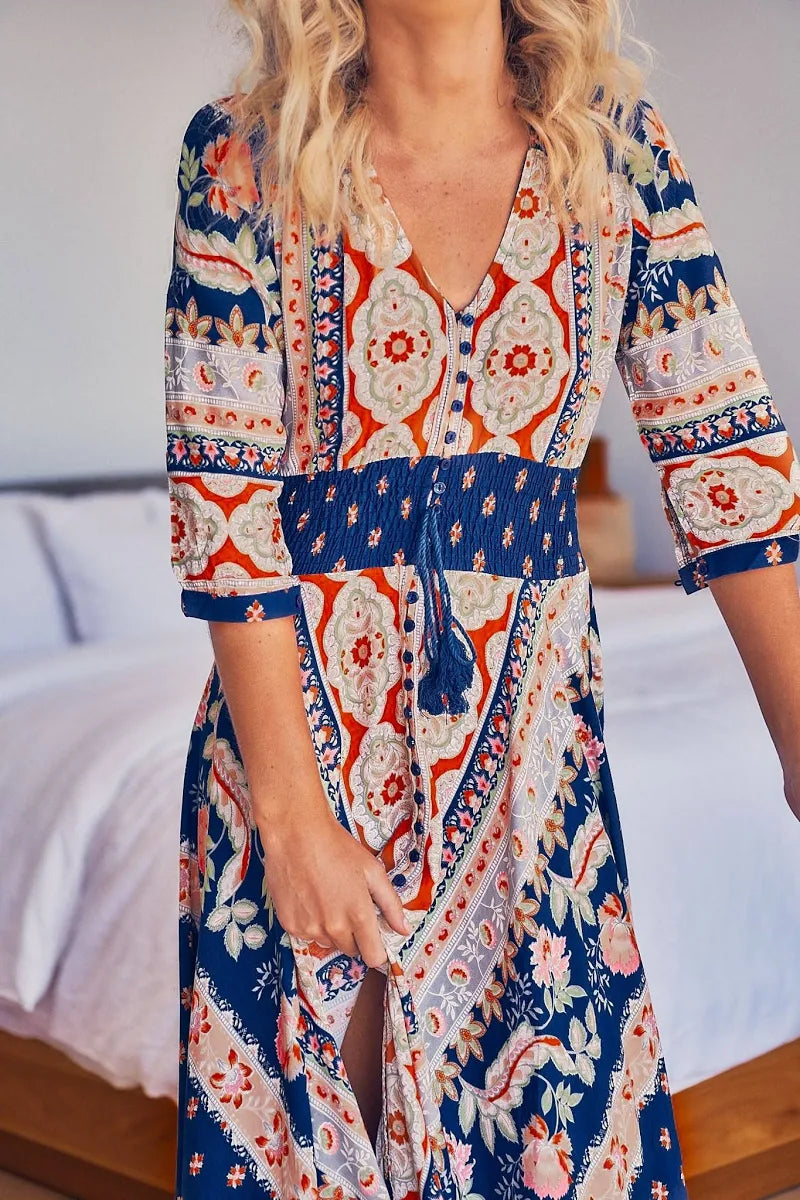 Jaase Asha Print Indiana Maxi