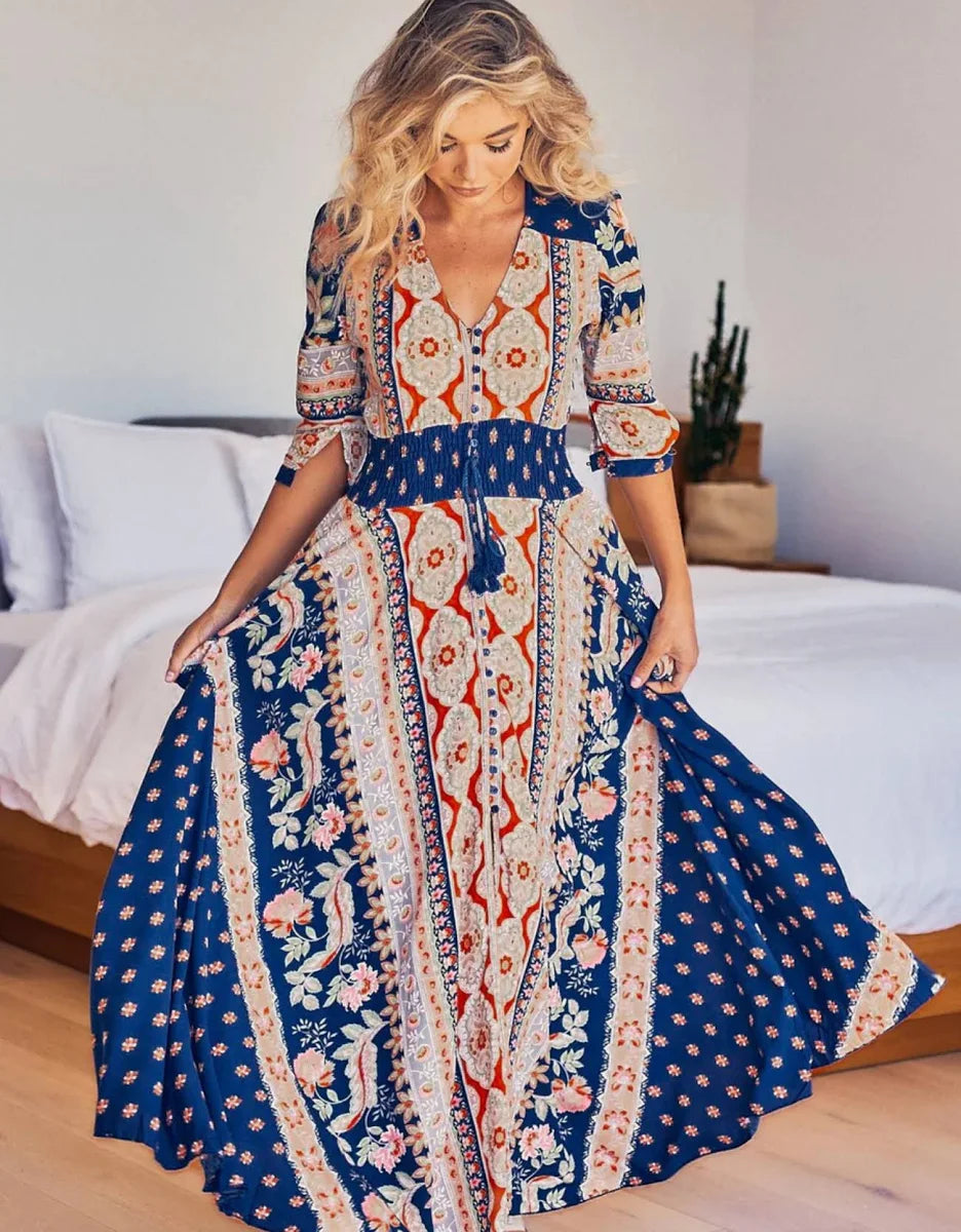 Jaase Asha Print Indiana Maxi