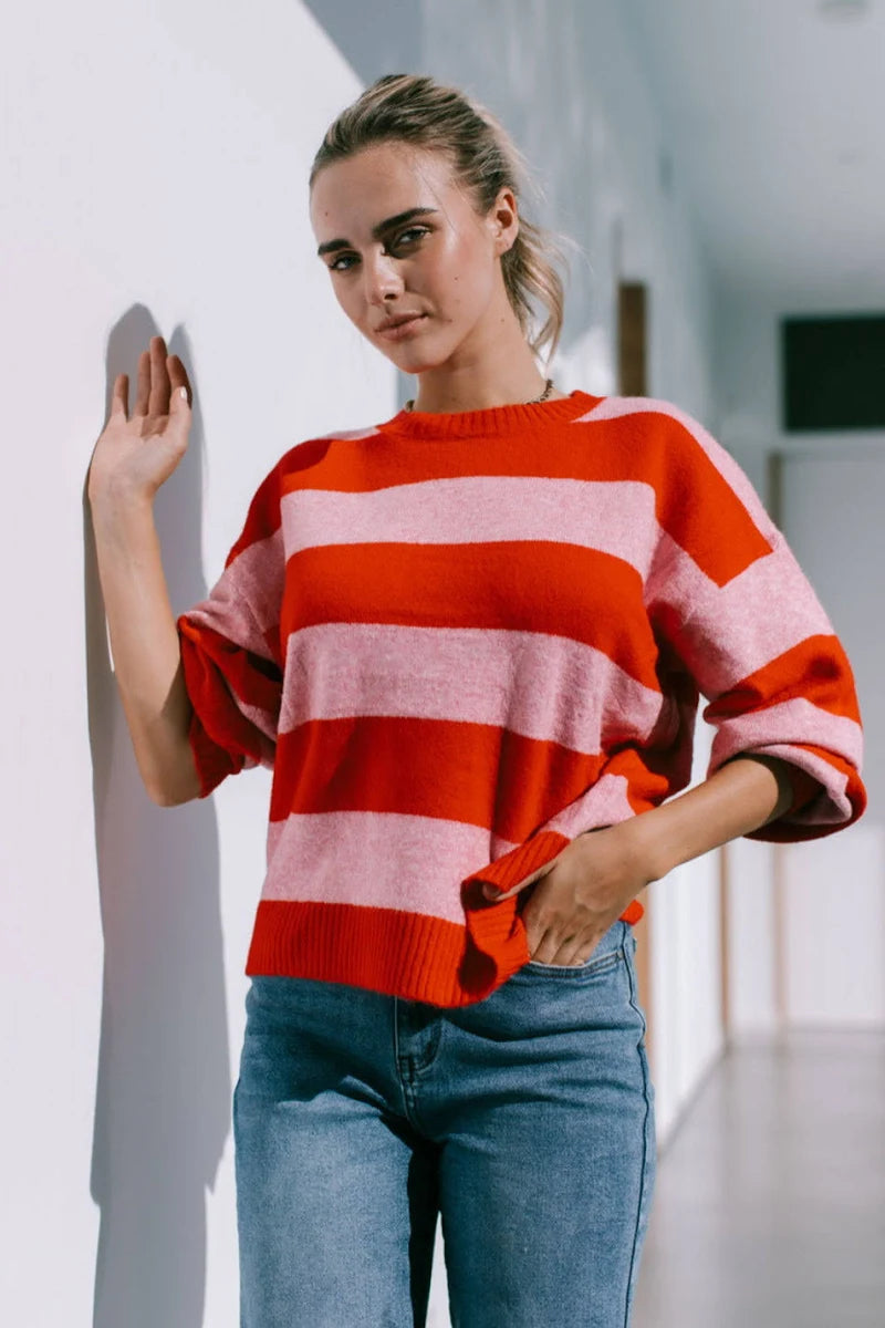 Miss Marlow Brady Bunch Stripe Knit