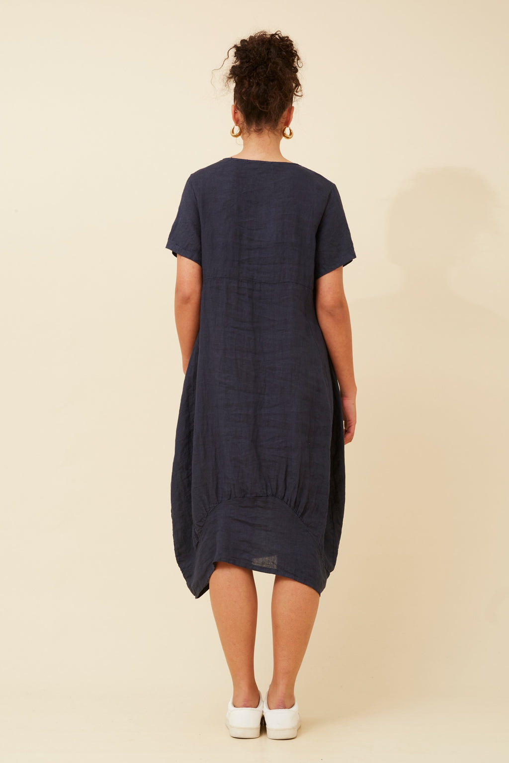Bottega Moda Linen Midi Dress
